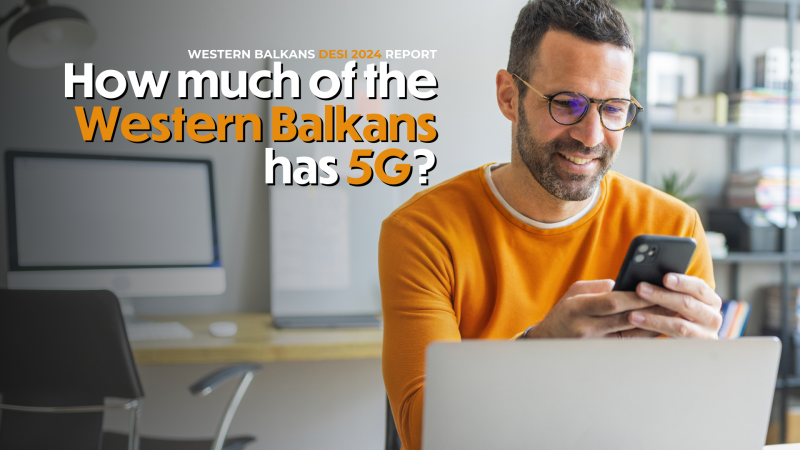 In 2023 only 11% of of populated areas of Western Balkans were covered by 5G networks, compared to 89% in the EU
