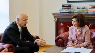 RCC Secretary General Amer Kapetanovic with the President Gordana Siljanovska-Davkova during his official visit to North Macedonia, in Skopje on 25 February 2025 (Photo: RCC/Ognen Acevski)