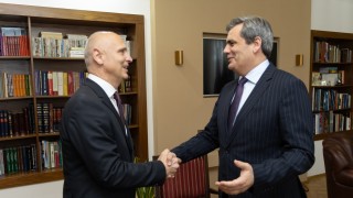 During his first official visit to Montenegro as a part of broader tour of South East Europe, RCC Secretary General Amer Kapetanovic met also with Ervin Ibrahimović, Deputy Prime Minister and Minister of Foreign Affairs of Montenegro. In Podgorica on 30 January 2025 (Photo: RCC/Danilo Papic)